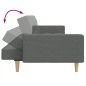 vidaXL Schlafsofa 2-Sitzer mit Fußhocker Dunkelgrau Stoff vidaXL Schlafsofa 2-Sitzer mit Fußhocker Dunkelgrau Stoff