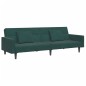 vidaXL Schlafsofa 2-Sitzer mit Fußhocker Dunkelgrün Samt vidaXL Schlafsofa 2-Sitzer mit Fußhocker Dunkelgrün Samt