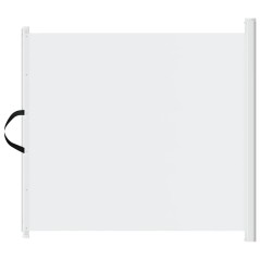 vidaXL Haustier-Barriere Ausziehbar Weiß 102,5x125 cm