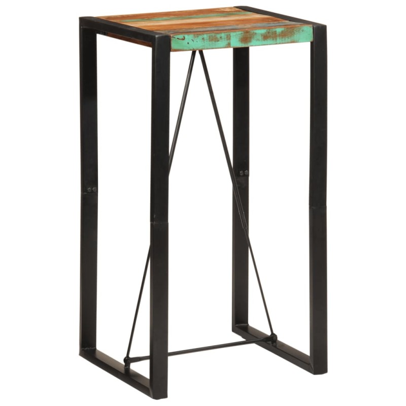 vidaXL Bartisch 60x55x110 cm Altholz Massiv vidaXL Bartisch 60x55x110 cm Altholz Massiv