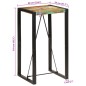 vidaXL Bartisch 60x55x110 cm Altholz Massiv vidaXL Bartisch 60x55x110 cm Altholz Massiv