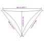 vidaXL Sonnensegel 160 g/m² Dreieckig Hellgrau 4x4x5,8 m HDPE vidaXL Sonnensegel 160 g/m² Dreieckig Hellgrau 4x4x5,8 m HDPE
