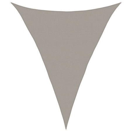 vidaXL Sonnensegel 160 g/m² Dreieckig Hellgrau 5x6x6 m HDPE