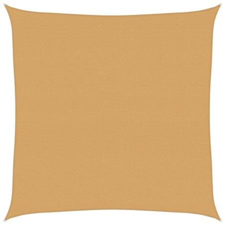 vidaXL Sonnensegel 160 g/m² Quadratisch Sandfarbe 5x5 m HDPE