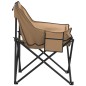 vidaXL Campingstühle 2 Stk. mit Tasche Klappbar Braun vidaXL Campingstühle 2 Stk. mit Tasche Klappbar Braun