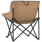 vidaXL Campingstühle 2 Stk. mit Tasche Klappbar Braun vidaXL Campingstühle 2 Stk. mit Tasche Klappbar Braun