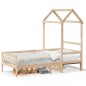 vidaXL Tagesbett mit Dach 80x200 cm Massivholz Kiefer vidaXL Tagesbett mit Dach 80x200 cm Massivholz Kiefer