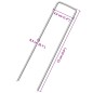 vidaXL Bodenanker U-Form 25 Stk. 15x3,5 cm Verzinkter Stahl vidaXL Bodenanker U-Form 25 Stk. 15x3,5 cm Verzinkter Stahl