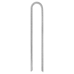 vidaXL Zeltheringe 12 Stk. U-Form 30 cm Ø7 mm Verzinkter Stahl
