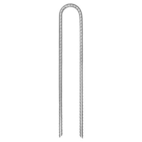 vidaXL Zeltheringe 12 Stk. U-Form 30 cm Ø7 mm Verzinkter Stahl