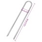 vidaXL Zeltheringe 12 Stk. U-Form 30 cm Ø7 mm Verzinkter Stahl vidaXL Zeltheringe 12 Stk. U-Form 30 cm Ø7 mm Verzinkter Stahl