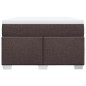 vidaXL Boxspringbett mit Matratze Dunkelbraun 120x200 cm Stoff vidaXL Boxspringbett mit Matratze Dunkelbraun 120x200 cm Stoff