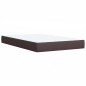 vidaXL Boxspringbett mit Matratze Dunkelbraun 120x200 cm Stoff vidaXL Boxspringbett mit Matratze Dunkelbraun 120x200 cm Stoff