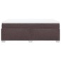 vidaXL Boxspringbett mit Matratze Dunkelbraun 120x200 cm Stoff vidaXL Boxspringbett mit Matratze Dunkelbraun 120x200 cm Stoff