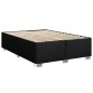 vidaXL Boxspringbett mit Matratze Schwarz 140x190 cm Stoff vidaXL Boxspringbett mit Matratze Schwarz 140x190 cm Stoff
