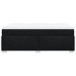 vidaXL Boxspringbett mit Matratze Schwarz 140x190 cm Stoff vidaXL Boxspringbett mit Matratze Schwarz 140x190 cm Stoff