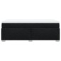vidaXL Boxspringbett mit Matratze Schwarz 100x200 cm Stoff vidaXL Boxspringbett mit Matratze Schwarz 100x200 cm Stoff