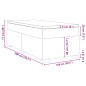 vidaXL Boxspringbett mit Matratze Schwarz 100x200 cm Stoff vidaXL Boxspringbett mit Matratze Schwarz 100x200 cm Stoff