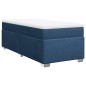 vidaXL Boxspringbett mit Matratze Blau 80x200 cm Stoff vidaXL Boxspringbett mit Matratze Blau 80x200 cm Stoff