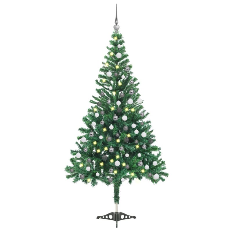 Künstlicher Weihnachtsbaum mit LEDs & Kugeln 120 cm 230 Zweige Künstlicher Weihnachtsbaum mit LEDs & Kugeln 120 cm 230 Zweige