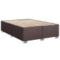 vidaXL Boxspringbett mit Matratze Dunkelbraun 160x200 cm Stoff vidaXL Boxspringbett mit Matratze Dunkelbraun 160x200 cm Stoff