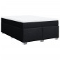 vidaXL Boxspringbett mit Matratze Schwarz 140x200 cm Stoff vidaXL Boxspringbett mit Matratze Schwarz 140x200 cm Stoff