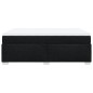 vidaXL Boxspringbett mit Matratze Schwarz 140x200 cm Stoff vidaXL Boxspringbett mit Matratze Schwarz 140x200 cm Stoff