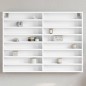 vidaXL Vitrinenschrank Weiß 100x8,5x75 cm Holzwerkstoff vidaXL Vitrinenschrank Weiß 100x8,5x75 cm Holzwerkstoff
