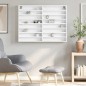 vidaXL Vitrinenschrank Weiß 100x8,5x75 cm Holzwerkstoff vidaXL Vitrinenschrank Weiß 100x8,5x75 cm Holzwerkstoff