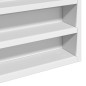 vidaXL Vitrinenschrank Weiß 100x8,5x75 cm Holzwerkstoff vidaXL Vitrinenschrank Weiß 100x8,5x75 cm Holzwerkstoff
