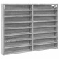vidaXL Vitrinenschrank Grau Sonoma 100x8,5x75 cm Holzwerkstoff vidaXL Vitrinenschrank Grau Sonoma 100x8,5x75 cm Holzwerkstoff