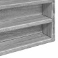 vidaXL Vitrinenschrank Grau Sonoma 100x8,5x75 cm Holzwerkstoff vidaXL Vitrinenschrank Grau Sonoma 100x8,5x75 cm Holzwerkstoff