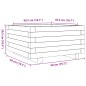 vidaXL Pflanzkübel 50x50x26,5 cm Massivholz Douglasie vidaXL Pflanzkübel 50x50x26,5 cm Massivholz Douglasie