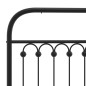 vidaXL Bettgestell mit Kopfteil Metall Schwarz 80x200 cm vidaXL Bettgestell mit Kopfteil Metall Schwarz 80x200 cm