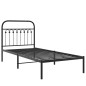 vidaXL Bettgestell mit Kopfteil Metall Schwarz 90x200 cm vidaXL Bettgestell mit Kopfteil Metall Schwarz 90x200 cm