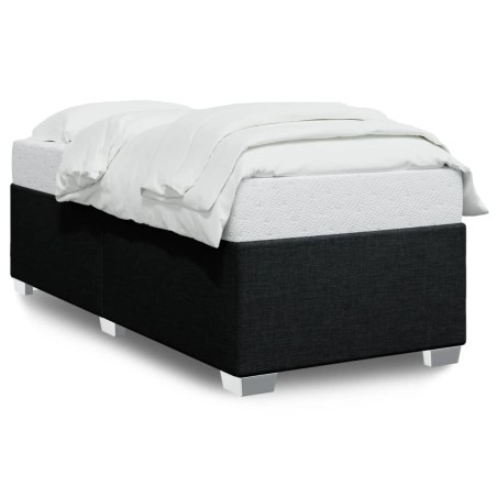 vidaXL Bettgestell ohne Matratze Schwarz 80x200 cm Stoff