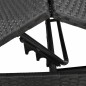 vidaXL Sonnenliegen mit Auflagen 2 Stk. Schwarz Poly Rattan vidaXL Sonnenliegen mit Auflagen 2 Stk. Schwarz Poly Rattan