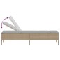 vidaXL Sonnenliegen mit Auflagen 2 Stk. Beige Poly Rattan vidaXL Sonnenliegen mit Auflagen 2 Stk. Beige Poly Rattan