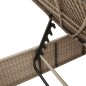 vidaXL Sonnenliegen mit Auflagen 2 Stk. Beige Poly Rattan vidaXL Sonnenliegen mit Auflagen 2 Stk. Beige Poly Rattan