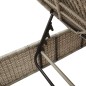 vidaXL Sonnenliegen mit Auflagen 2 Stk. Hellgrau Poly Rattan vidaXL Sonnenliegen mit Auflagen 2 Stk. Hellgrau Poly Rattan