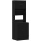 vidaXL Küchenschrank Schwarz 60x50x180 cm Holzwerkstoff vidaXL Küchenschrank Schwarz 60x50x180 cm Holzwerkstoff