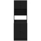 vidaXL Küchenschrank Schwarz 60x50x180 cm Holzwerkstoff vidaXL Küchenschrank Schwarz 60x50x180 cm Holzwerkstoff