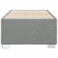 vidaXL Bettgestell ohne Matratze Hellgrau 100x200 cm Stoff vidaXL Bettgestell ohne Matratze Hellgrau 100x200 cm Stoff