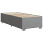 vidaXL Bettgestell ohne Matratze Hellgrau 100x200 cm Stoff vidaXL Bettgestell ohne Matratze Hellgrau 100x200 cm Stoff