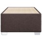 vidaXL Bettgestell ohne Matratze Dunkelbraun 90x200 cm Stoff vidaXL Bettgestell ohne Matratze Dunkelbraun 90x200 cm Stoff