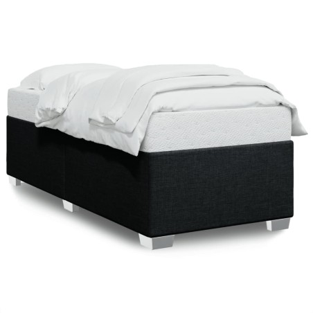 vidaXL Bettgestell ohne Matratze Schwarz 100x200 cm Stoff