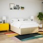 vidaXL Bettgestell ohne Matratze Creme 160x200 cm Stoff vidaXL Bettgestell ohne Matratze Creme 160x200 cm Stoff