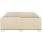 vidaXL Bettgestell ohne Matratze Creme 160x200 cm Stoff vidaXL Bettgestell ohne Matratze Creme 160x200 cm Stoff