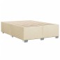 vidaXL Bettgestell ohne Matratze Creme 160x200 cm Stoff vidaXL Bettgestell ohne Matratze Creme 160x200 cm Stoff
