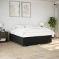 vidaXL Bettgestell ohne Matratze Schwarz 200x200 cm Stoff vidaXL Bettgestell ohne Matratze Schwarz 200x200 cm Stoff